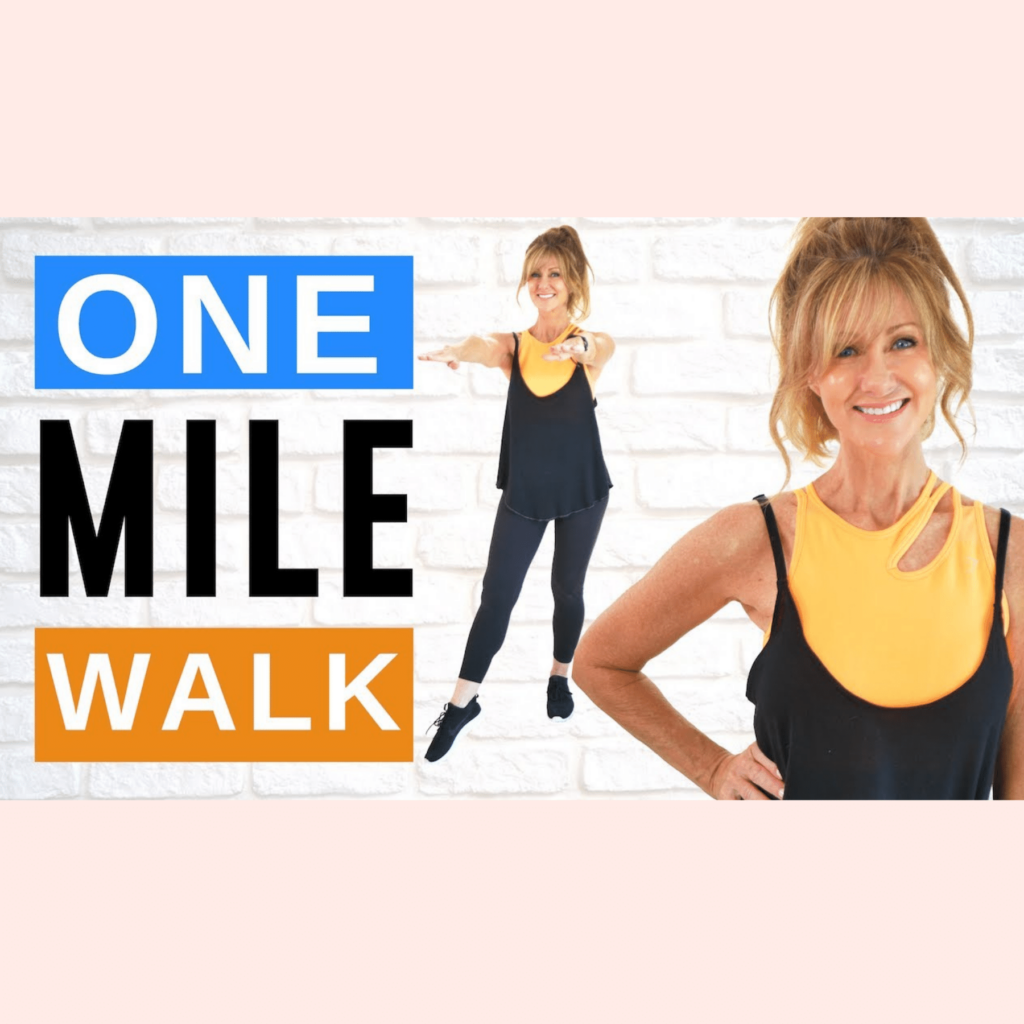 1 Mile Walk Indoor Walking Workout Fabulous50s 14 Day Challenge!