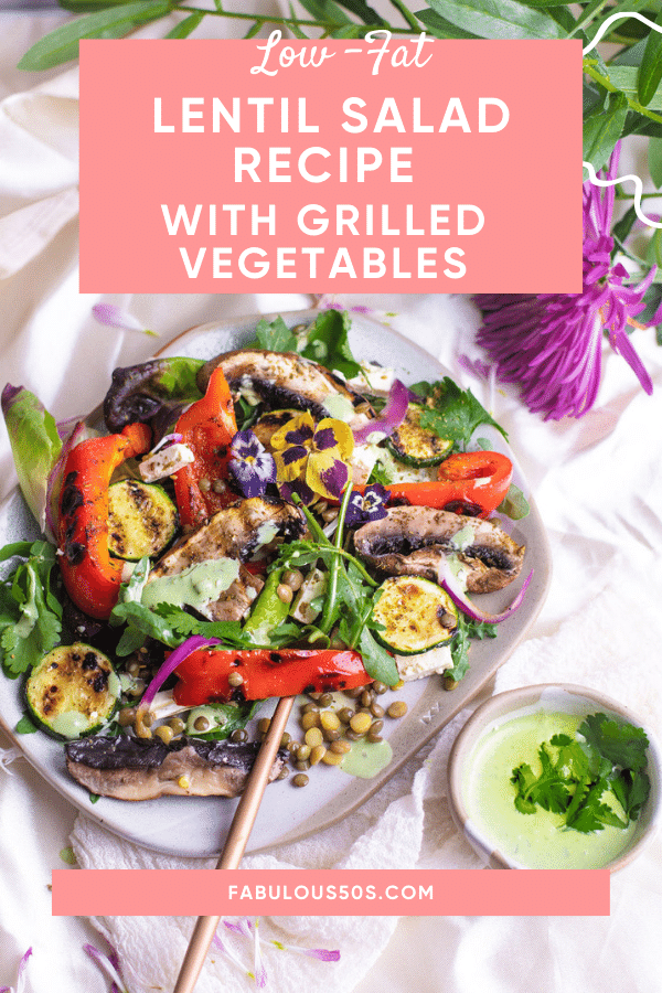 Lentil Salad Recipe with Grilled Vegetables